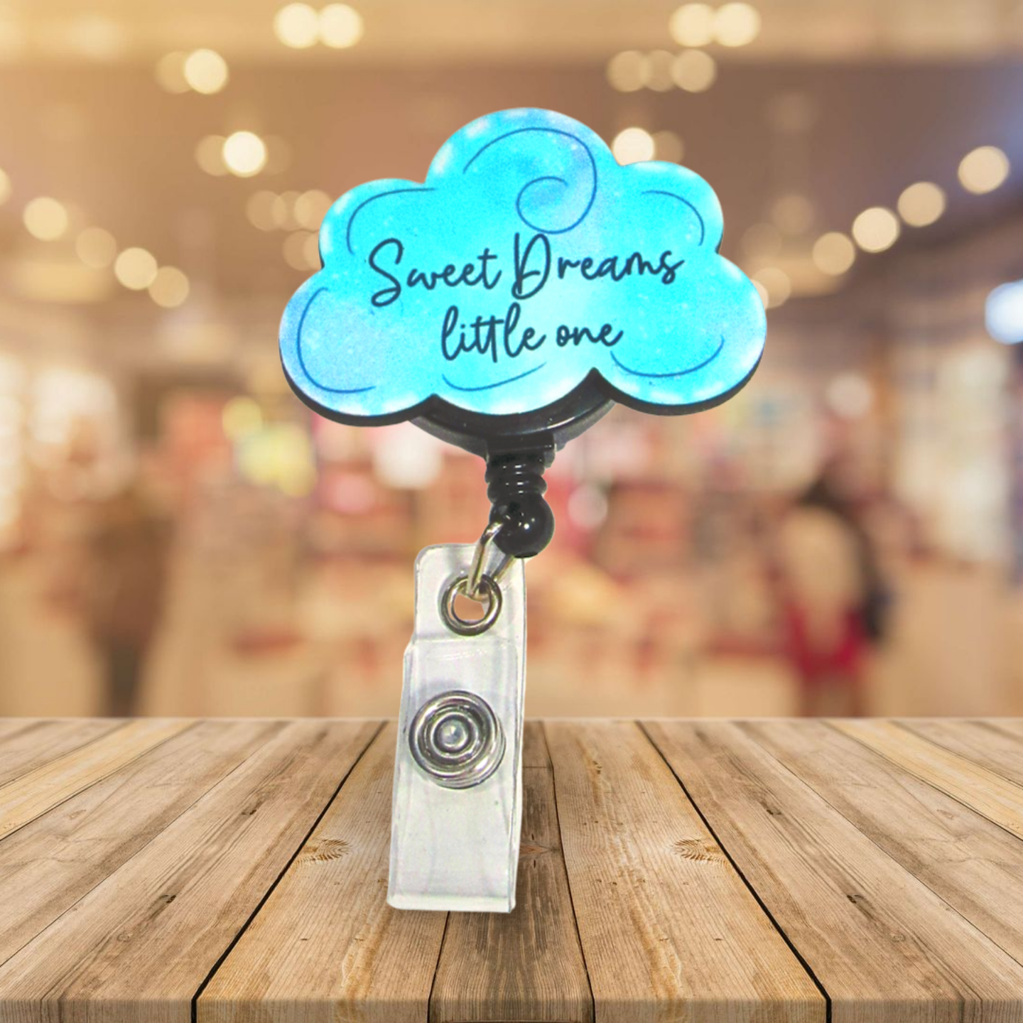 Cloud Shaped Sublimated Badge Reel