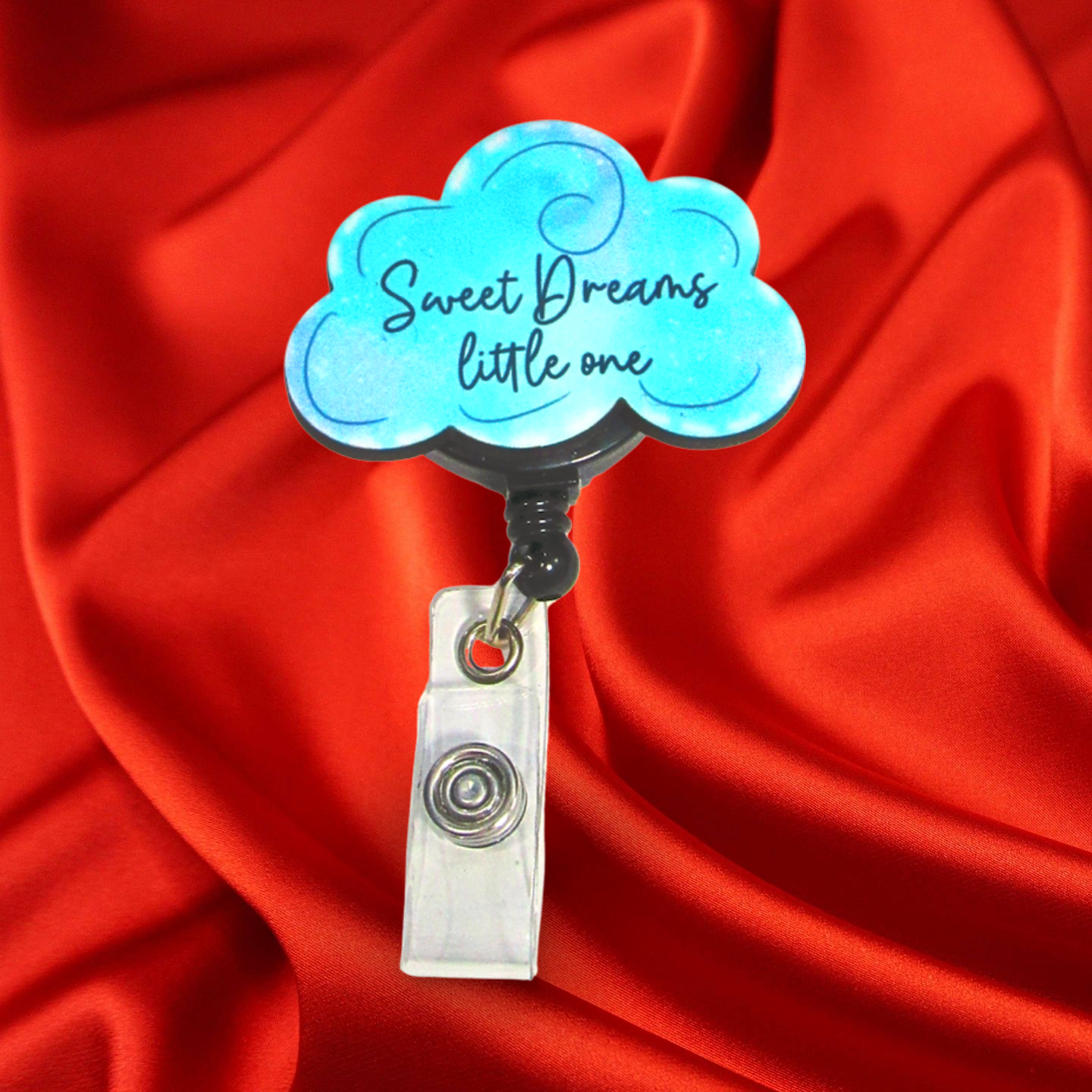 Cloud Shaped Sublimated Badge Reel
