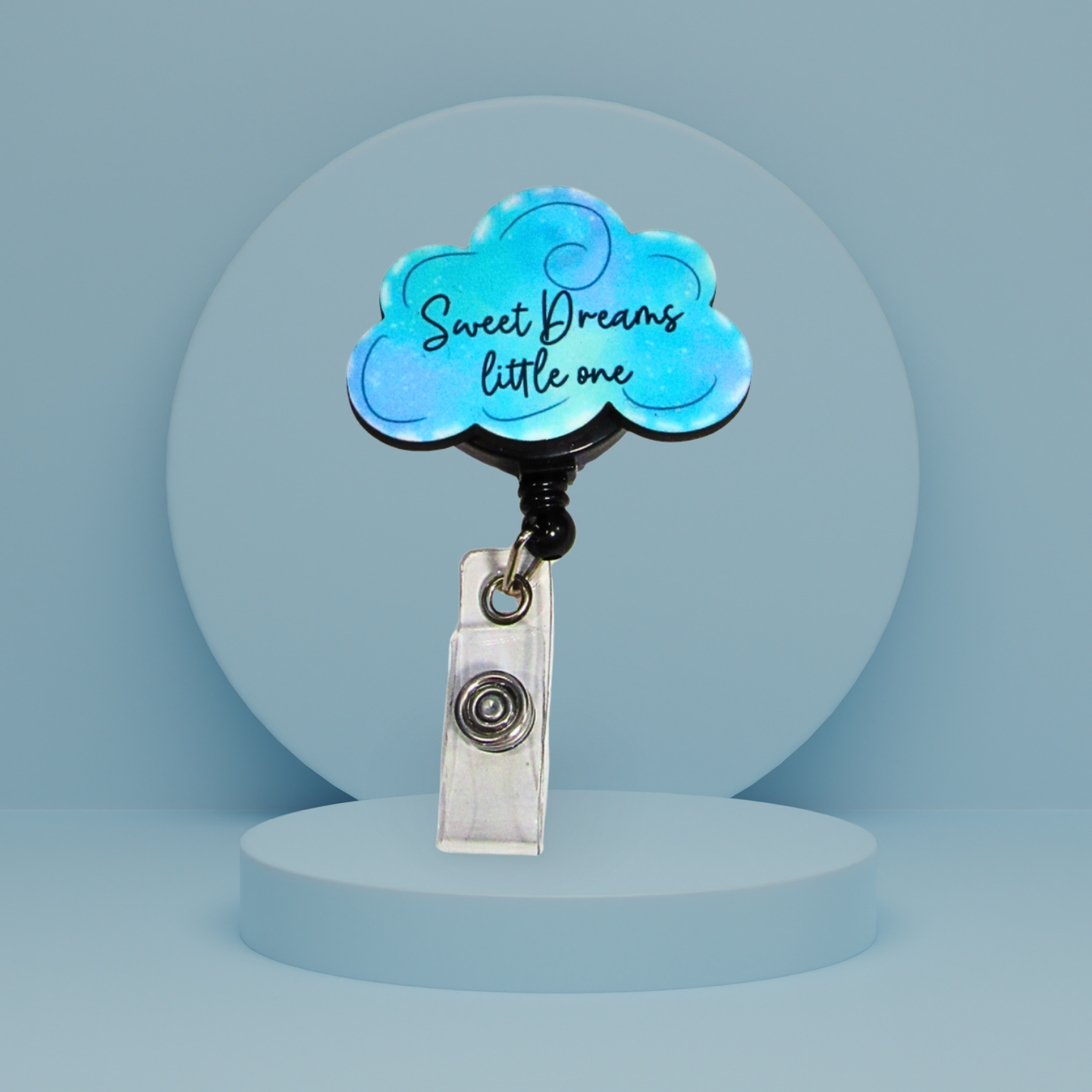 Cloud Shaped Sublimated Badge Reel