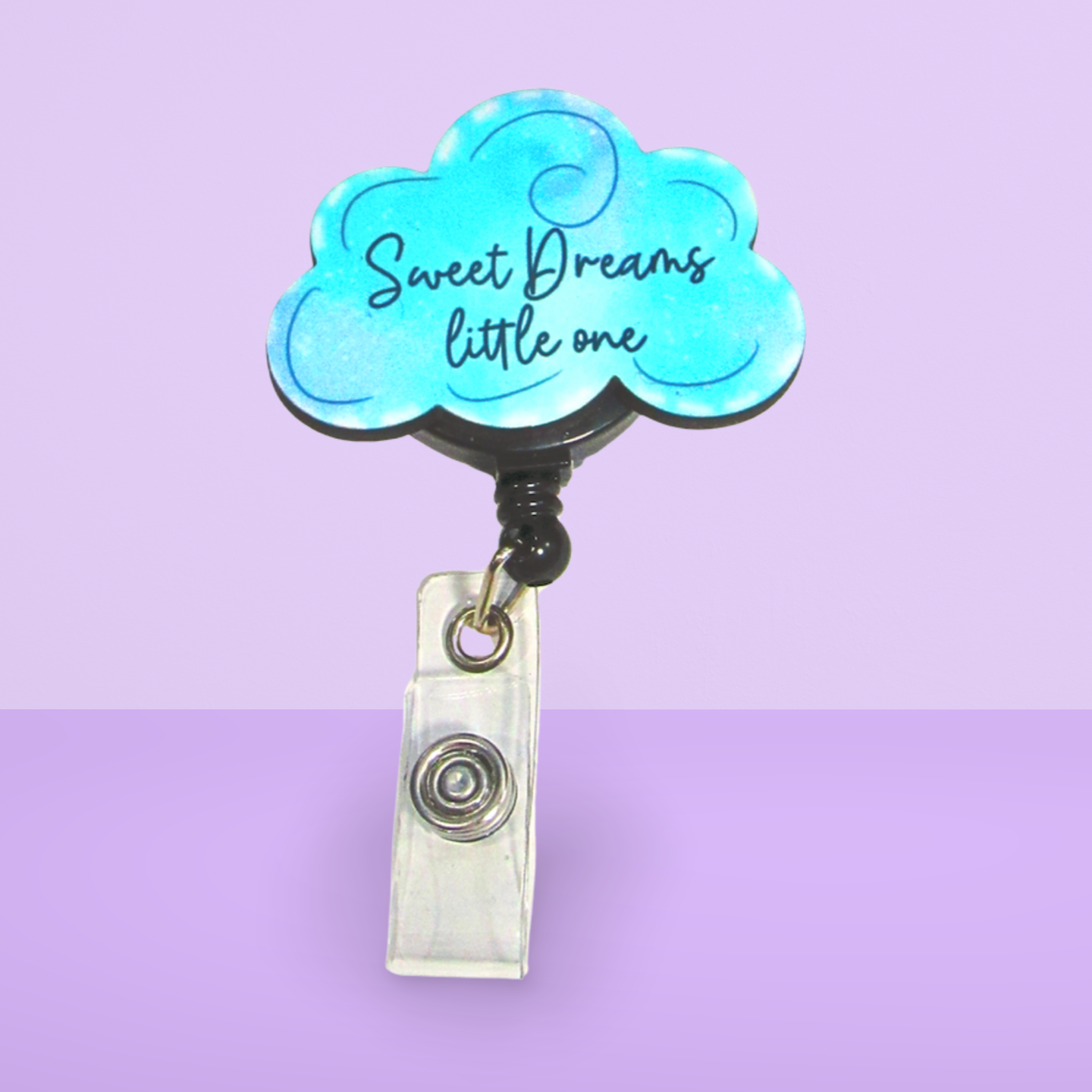 Cloud Shaped Sublimated Badge Reel