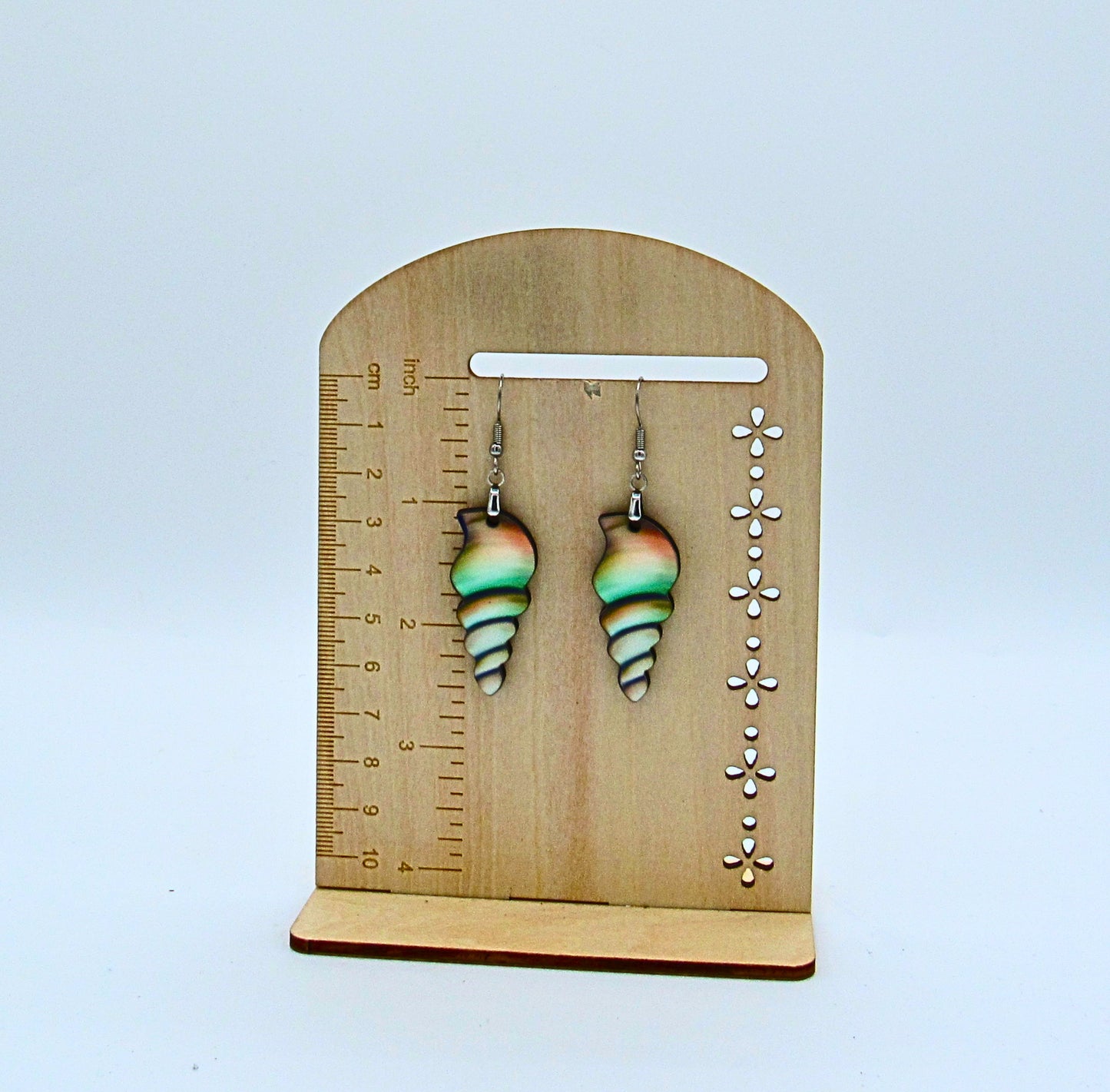 MDF- Tulip Shell Shaped Sublimated Earrings 1.5 inch