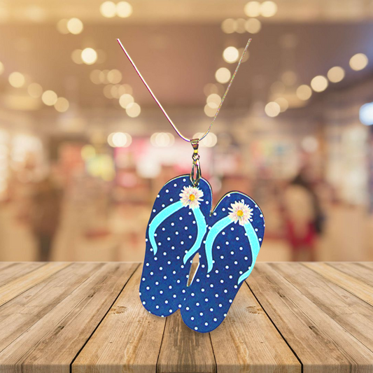 Flip Flop Shaped Sublimated Necklace