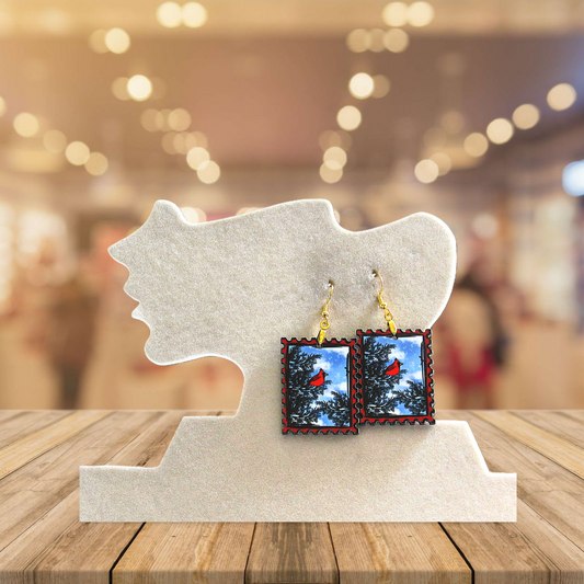 Stamp Shaped Sublimated Earring 1.5 inches