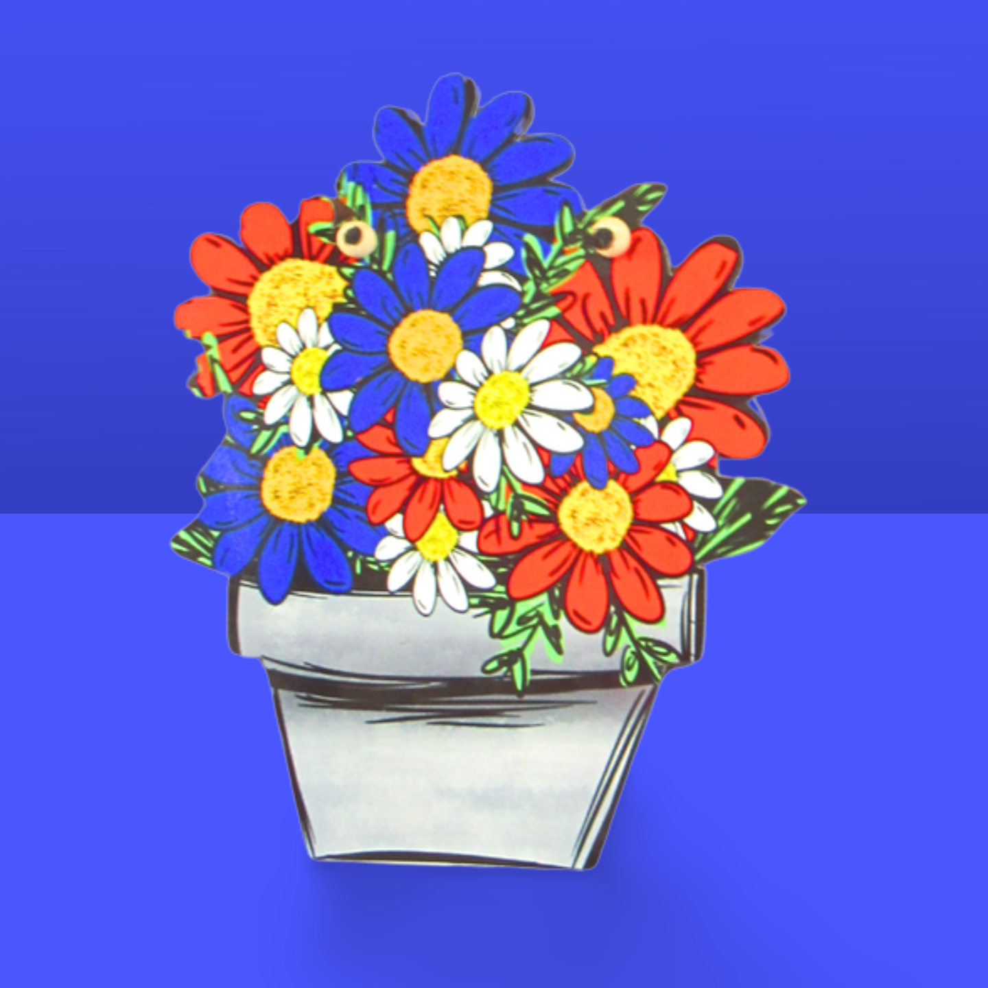 Flower Pot Sublimated Door Hanger