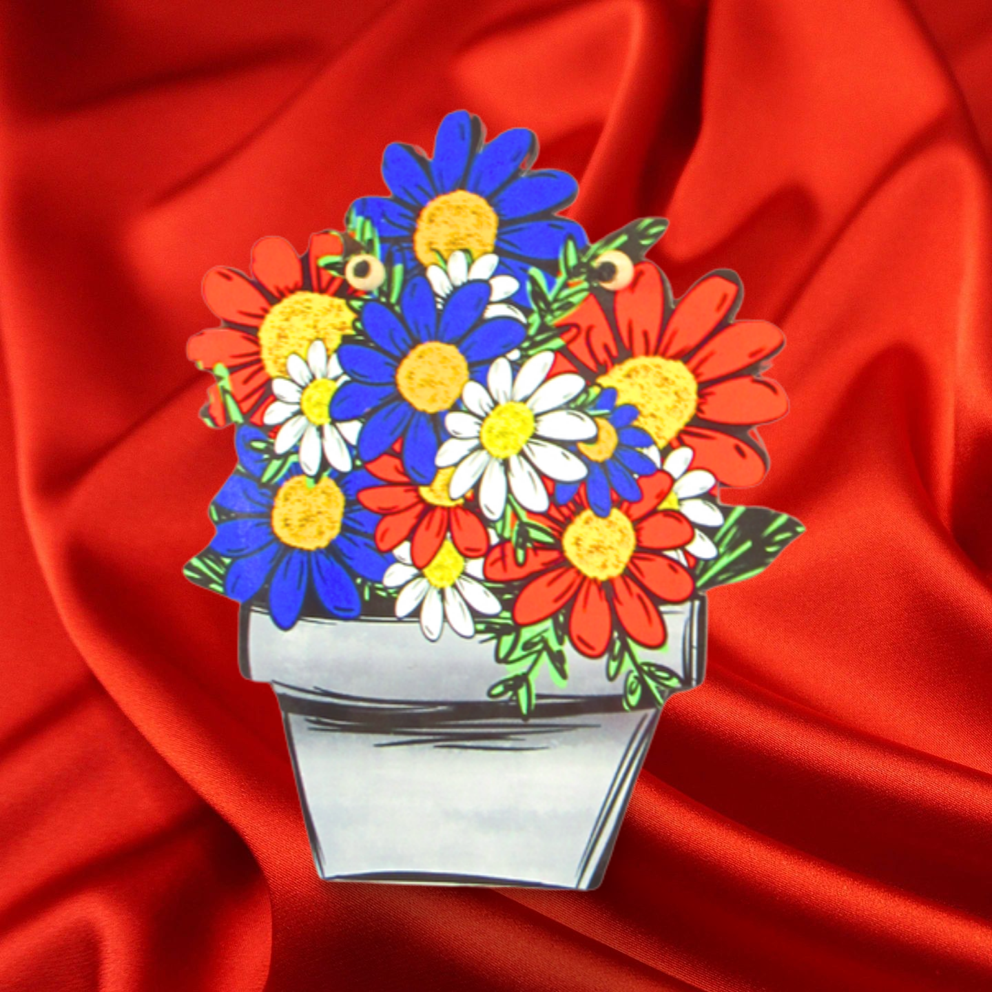 Flower Pot Sublimated Door Hanger