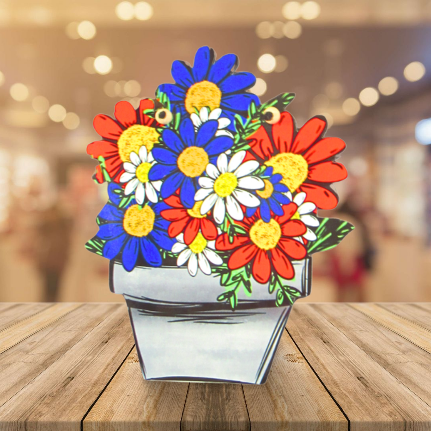 Flower Pot Sublimated Door Hanger