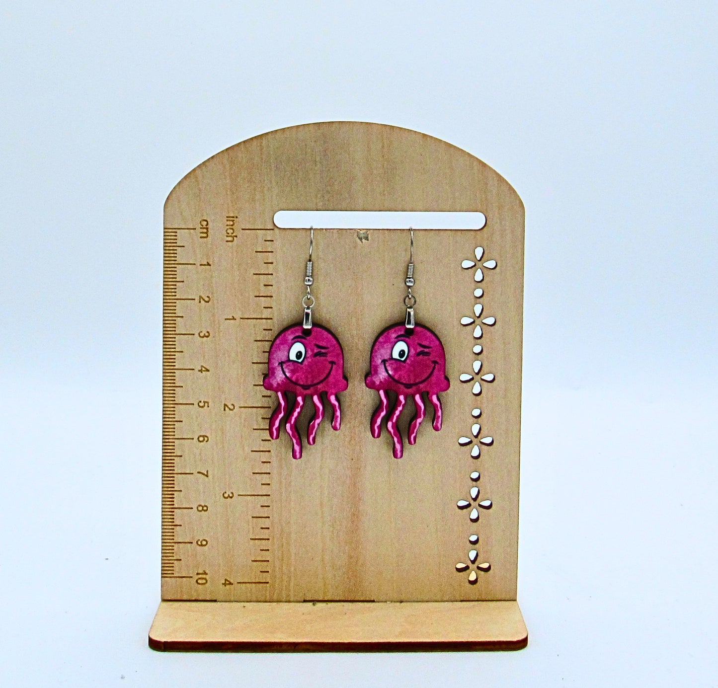 MDF-Jellyfish shaped Sublimated Earrings 1.5 inch (Faces)