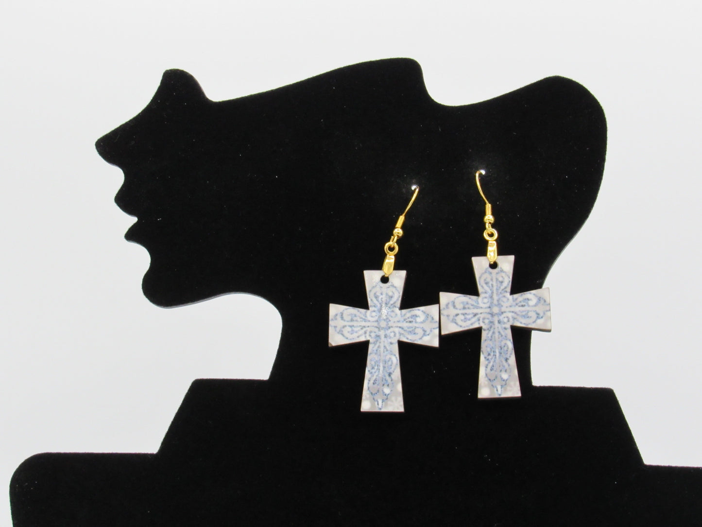 Cross Shaped Sublimated Earrings 1.5 inches