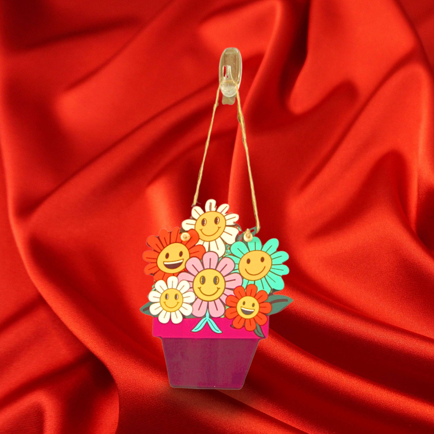 Flower Pot Sublimated Door Hanger