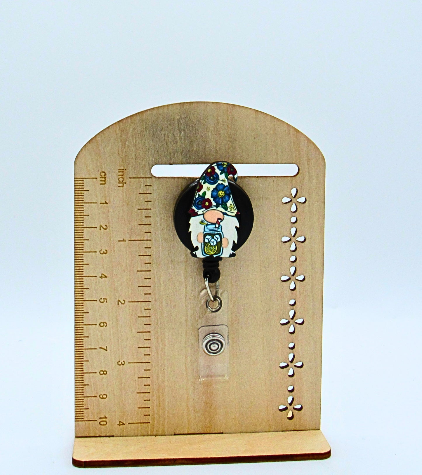 MDF- Gnome Shaped Sublimated Badge Reel