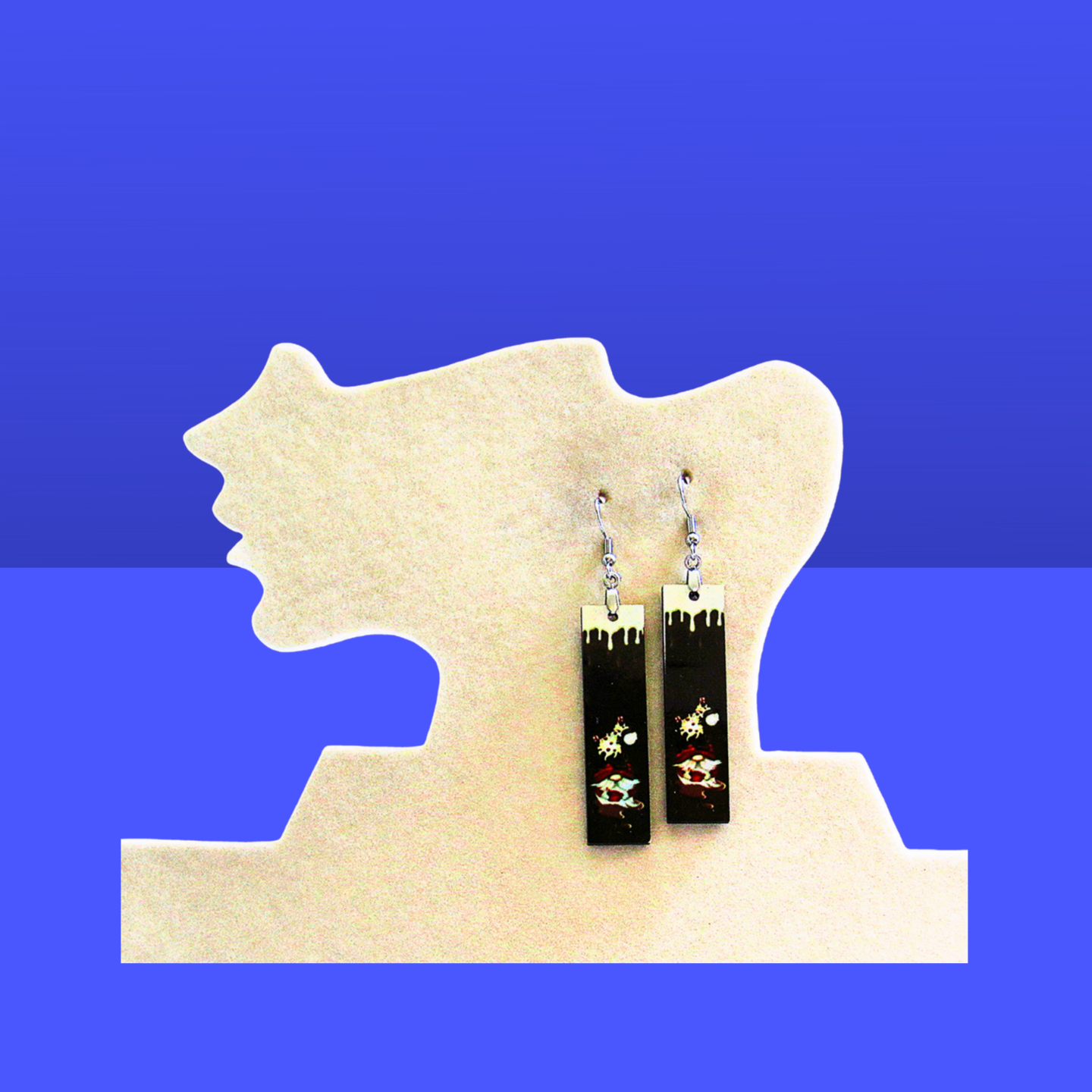 Bar Shaped Sublimated Earring MDF