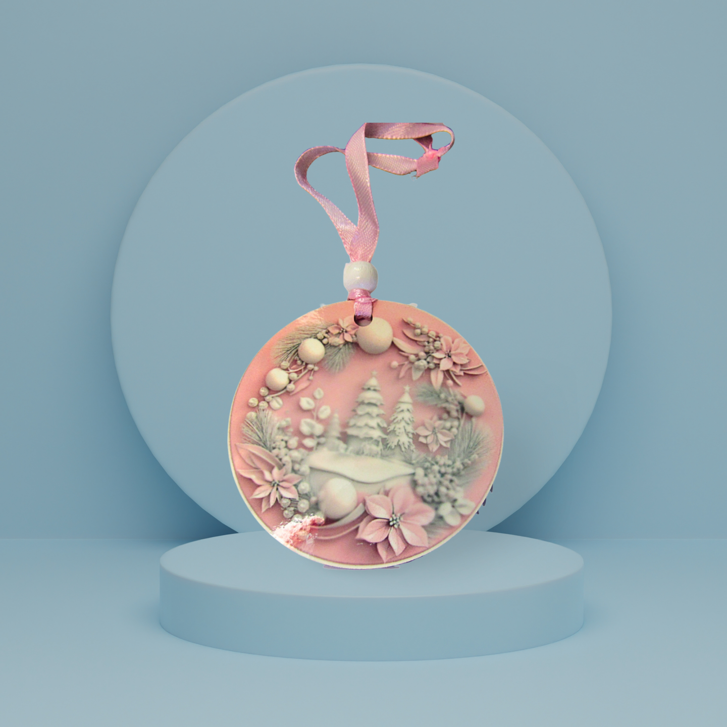 Round Shaped Sublimated Ornament