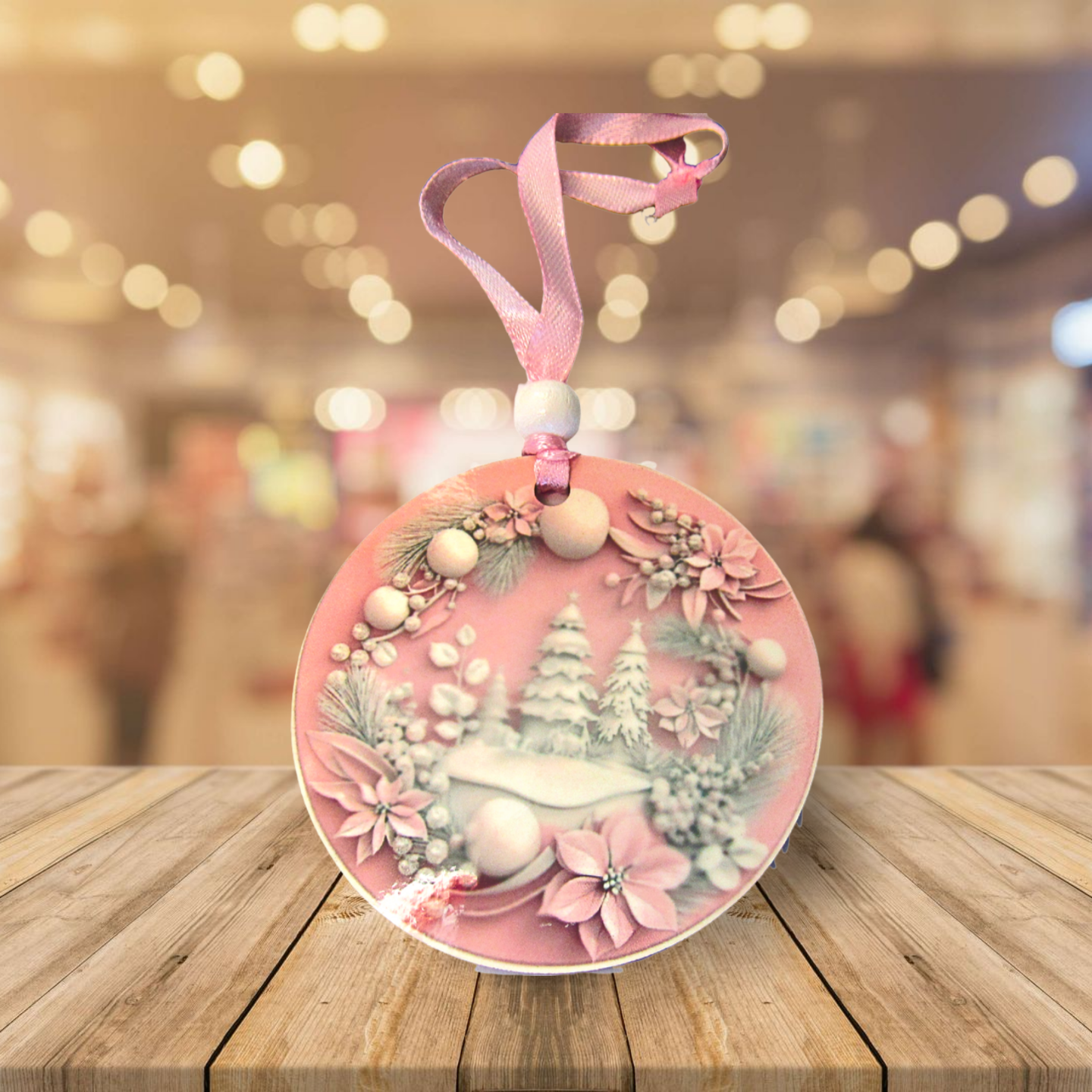 Round Shaped Sublimated Ornament