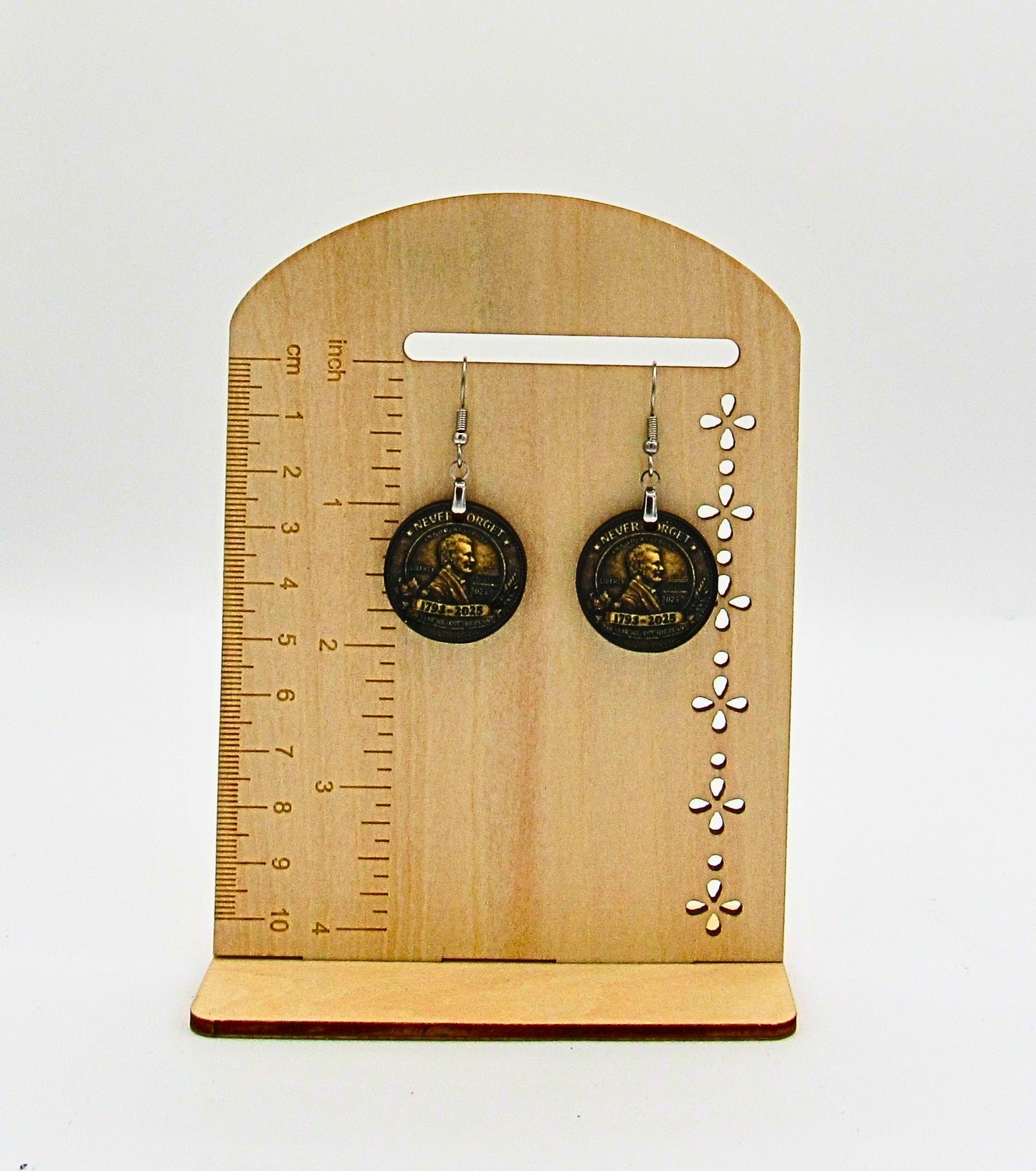 MDF-Round Shaped Sublimated 1 inch Earrings Penny