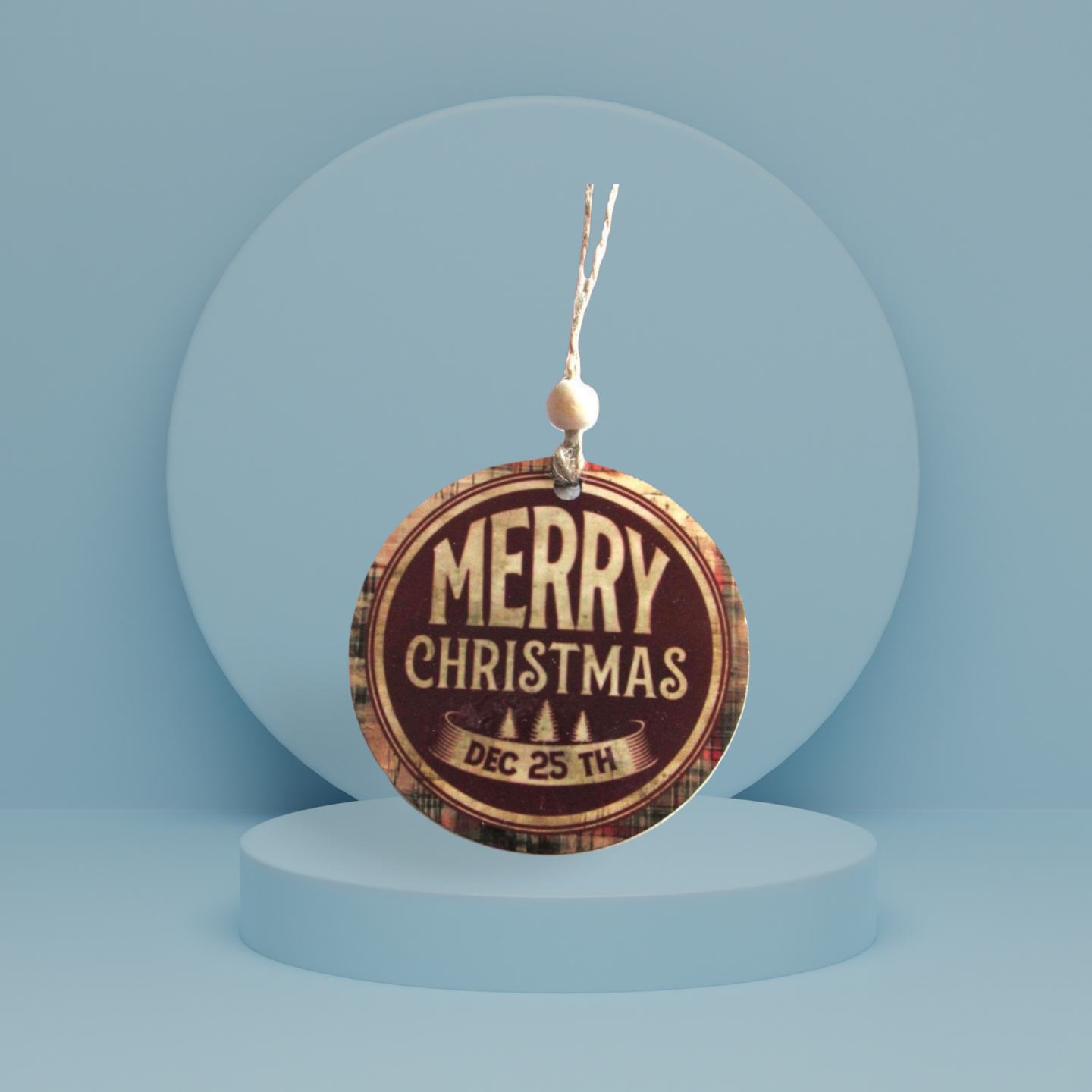 Round Shaped Sublimated Ornament