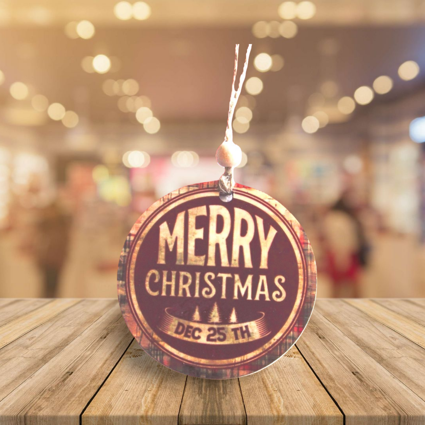 Round Shaped Sublimated Ornament