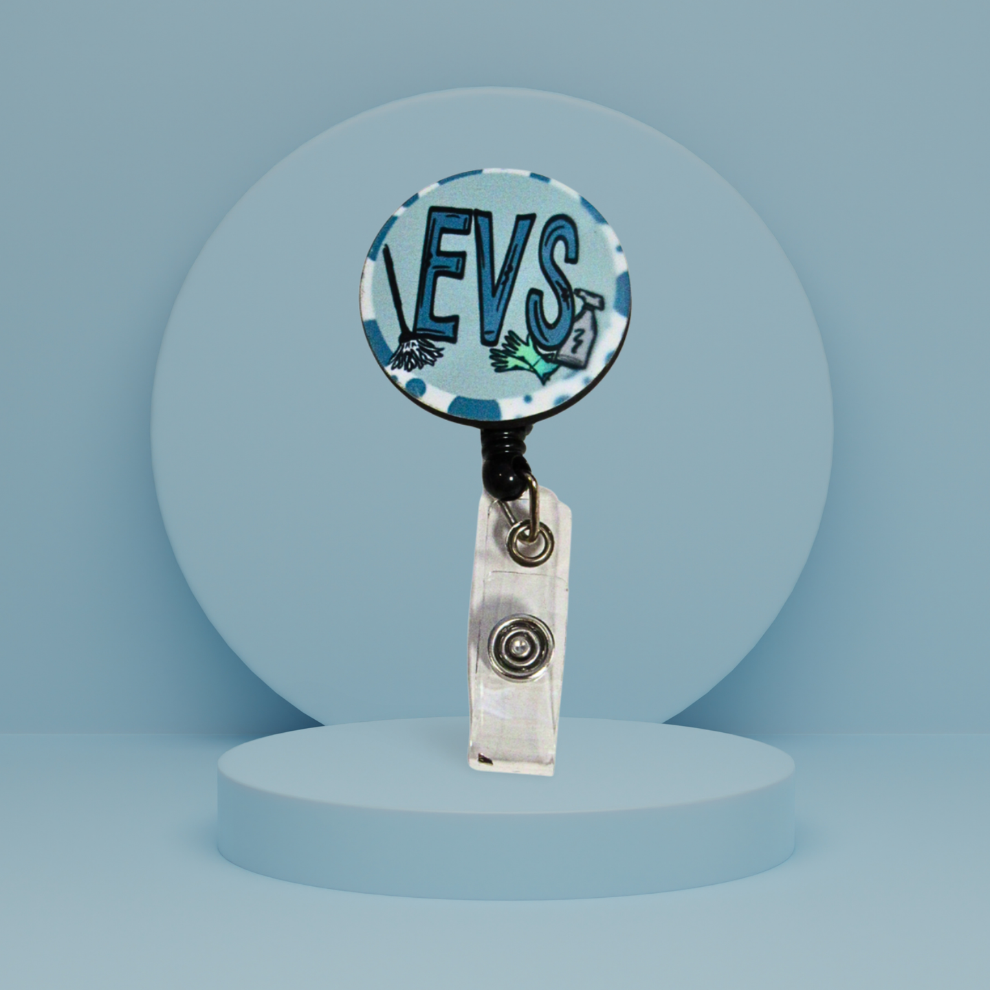 Round Badge Reel Sublimated
