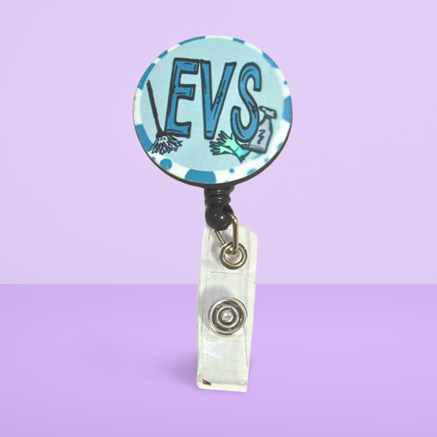 Round Badge Reel Sublimated