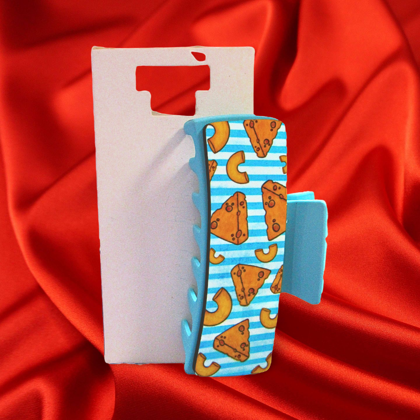Mac and Cheese Sublimated Large Hairclip