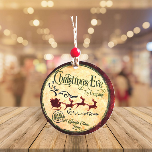 Round Shaped Sublimated Ornament