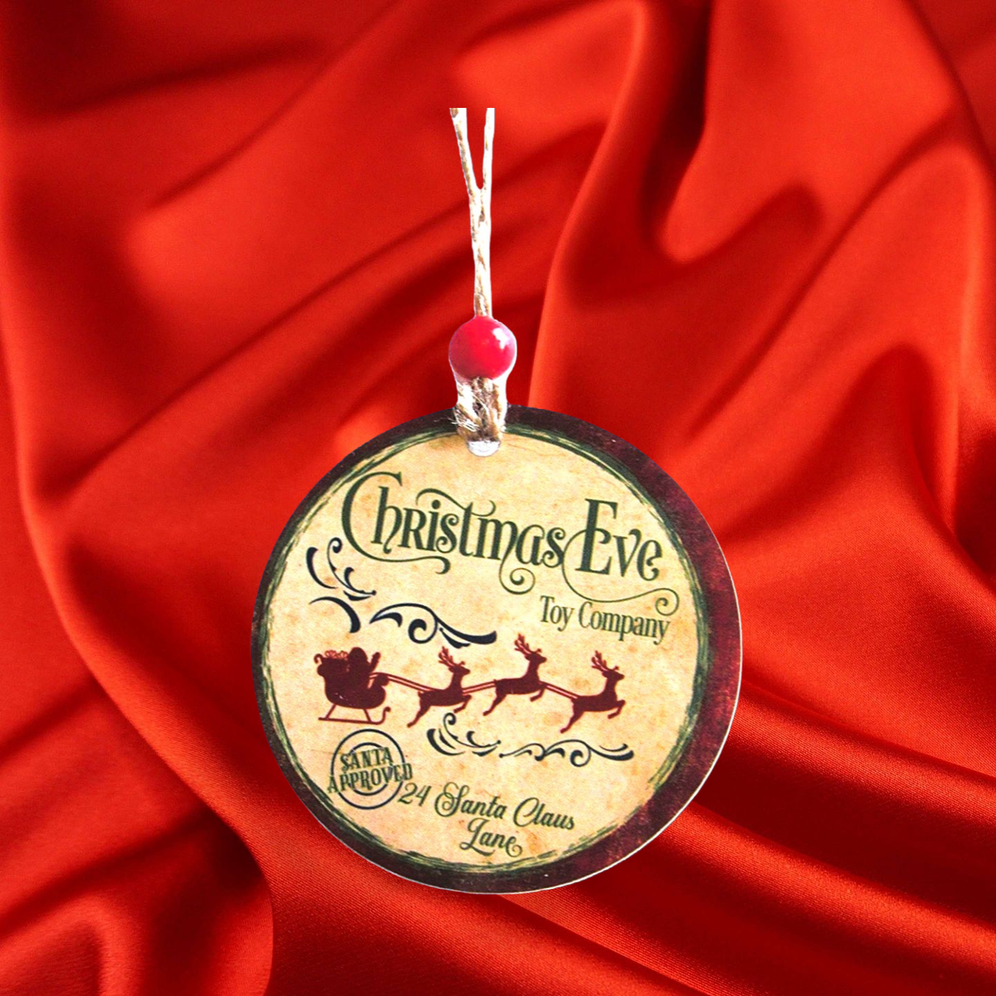 Round Shaped Sublimated Ornament