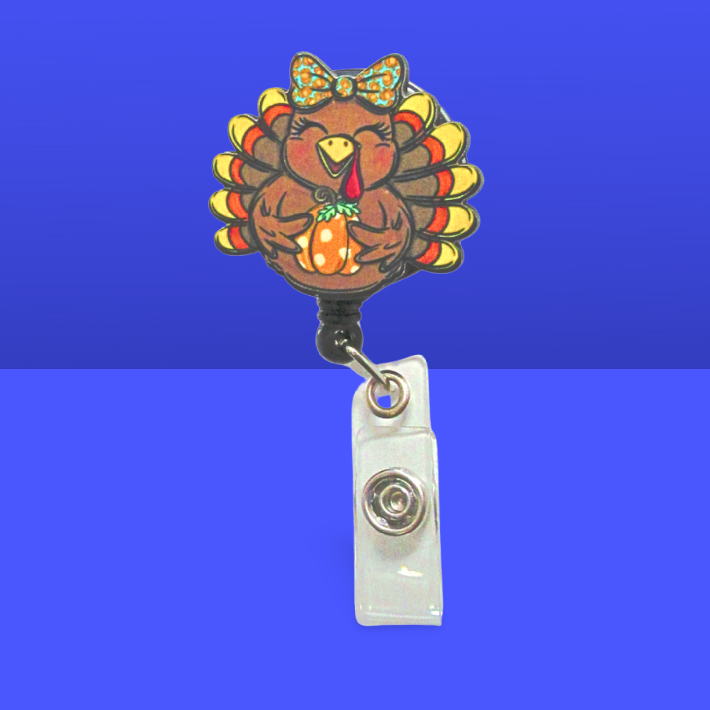 Turkey Shaped Sublimated Badge Reel
