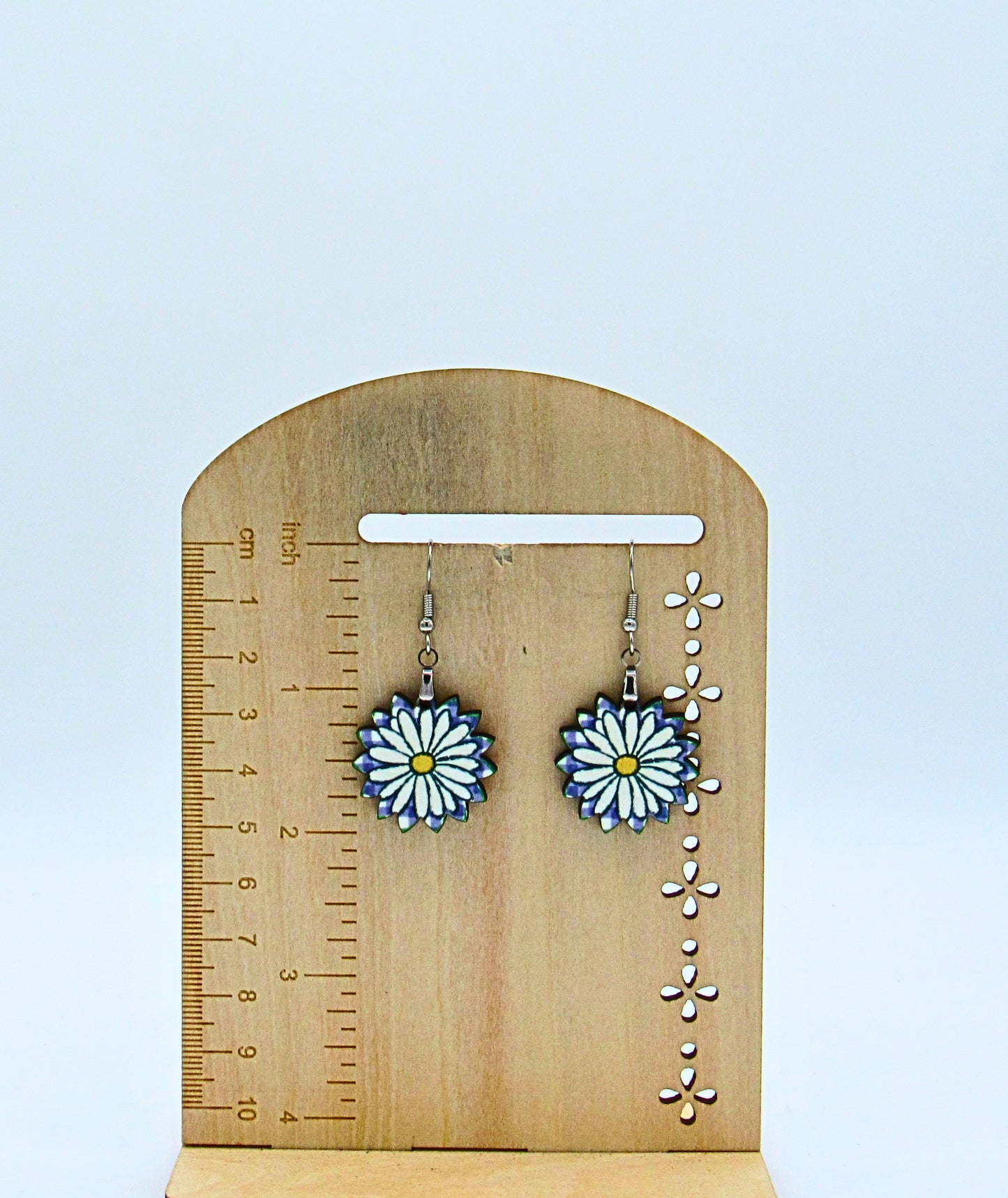 MDF-Sunflower Shaped Sublimated Earrings 1 inch