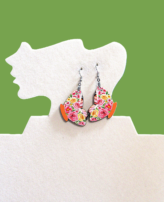 Butterfly Shaped Sublimated Earrings