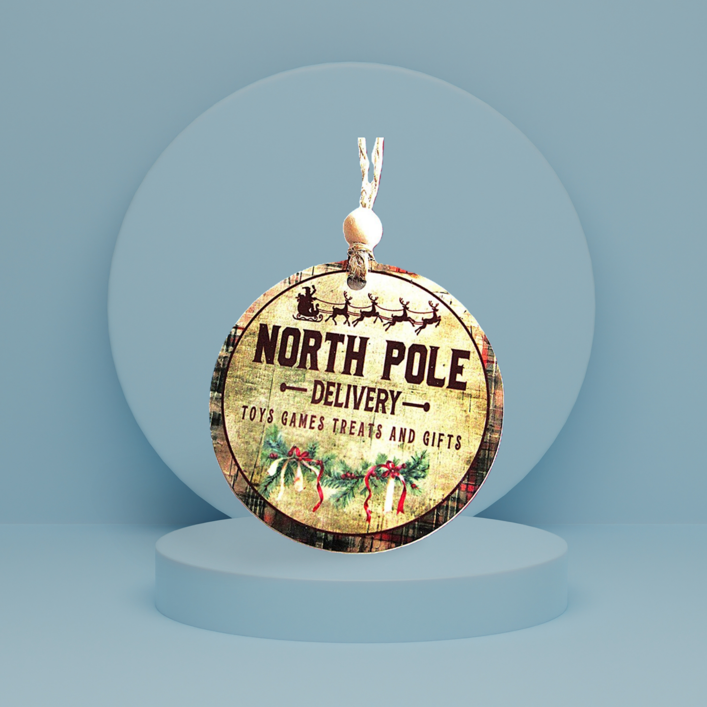 Round Shaped Sublimated Ornament