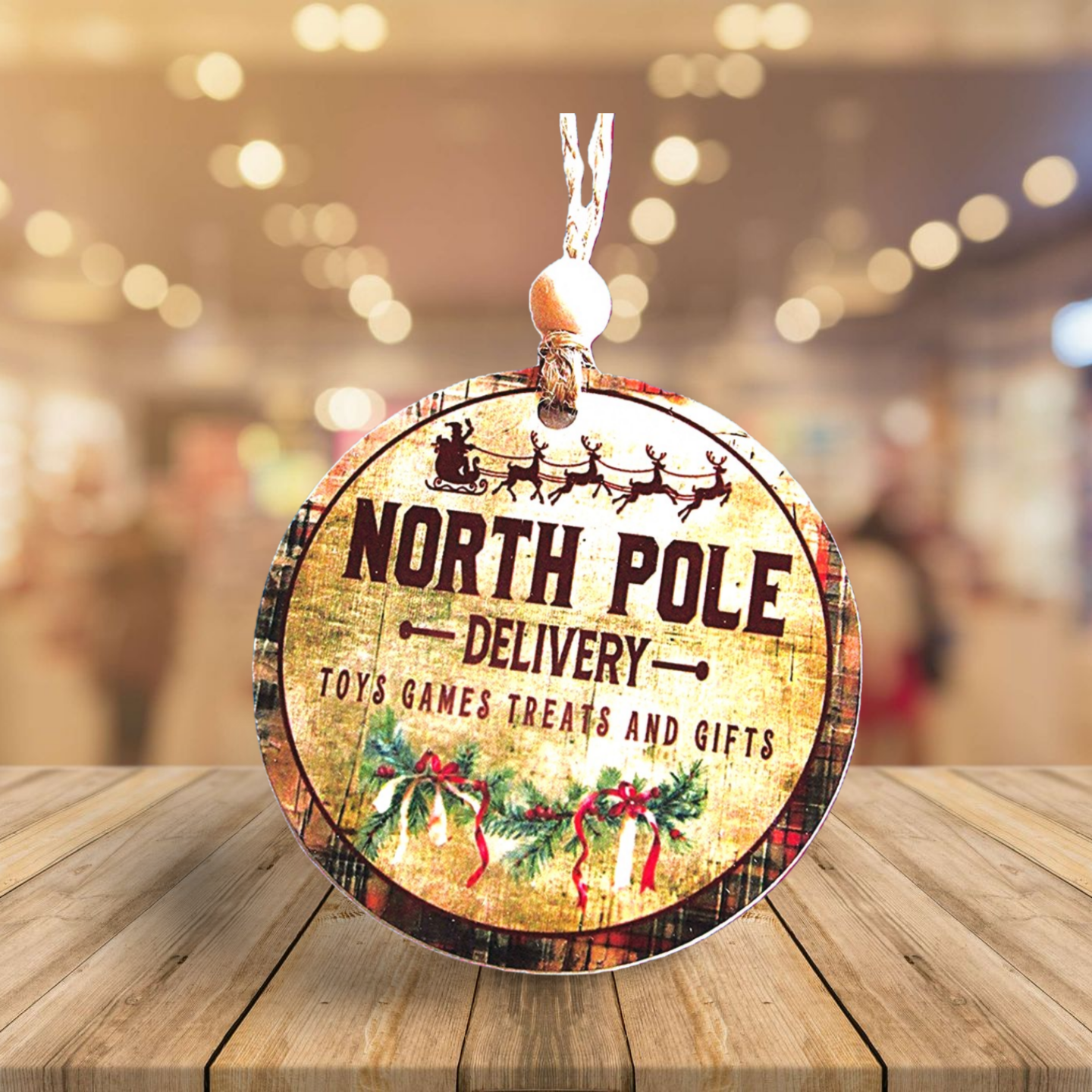 Round Shaped Sublimated Ornament