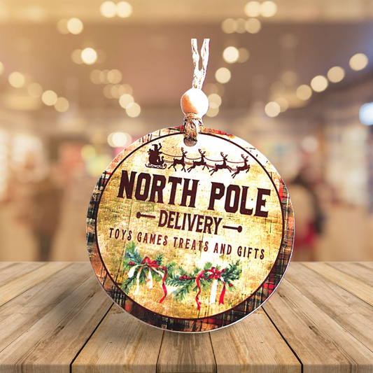 Round Shaped Sublimated Ornament