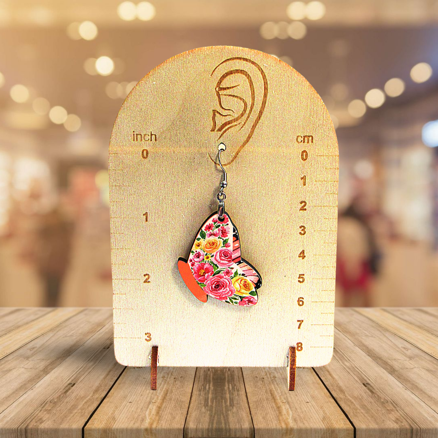 Butterfly Shaped Sublimated Earrings