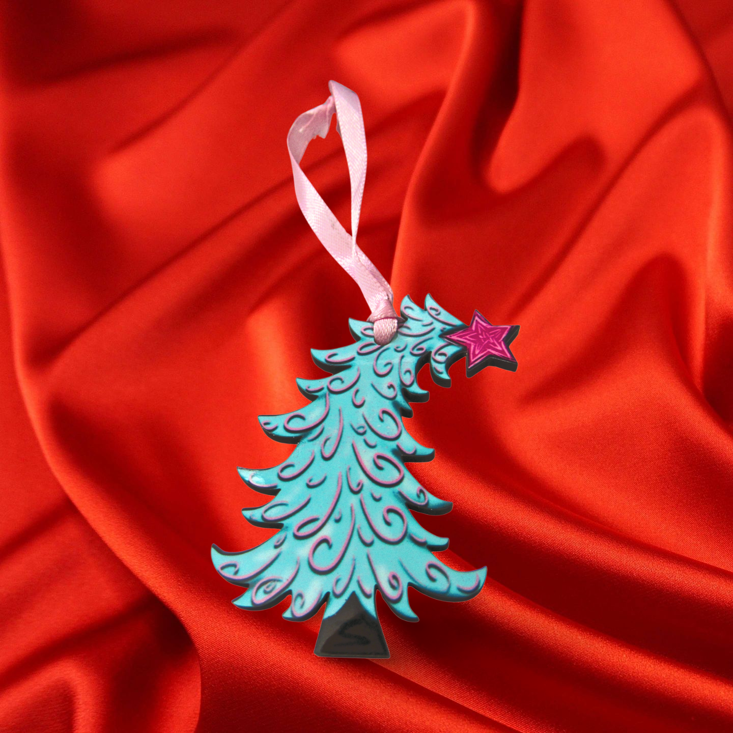 Whimsical Tree Shaped MDF Sublimated Ornament