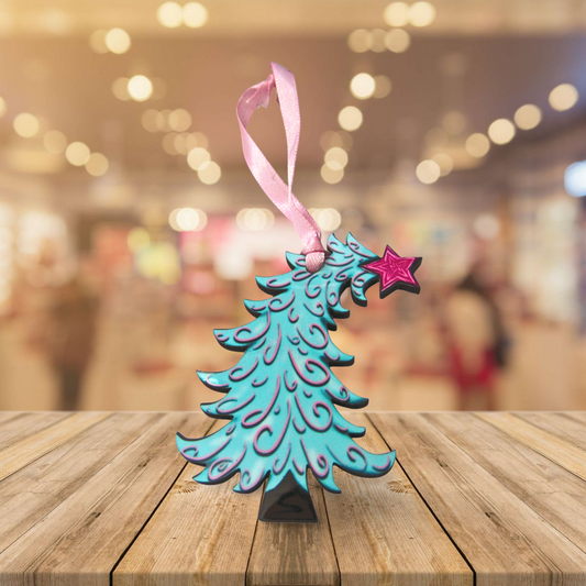 Whimsical Tree Shaped MDF Sublimated Ornament