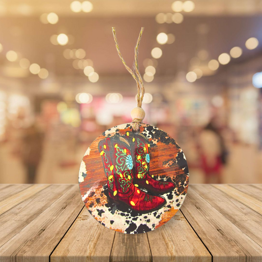 Round Shaped Sublimated Ornament