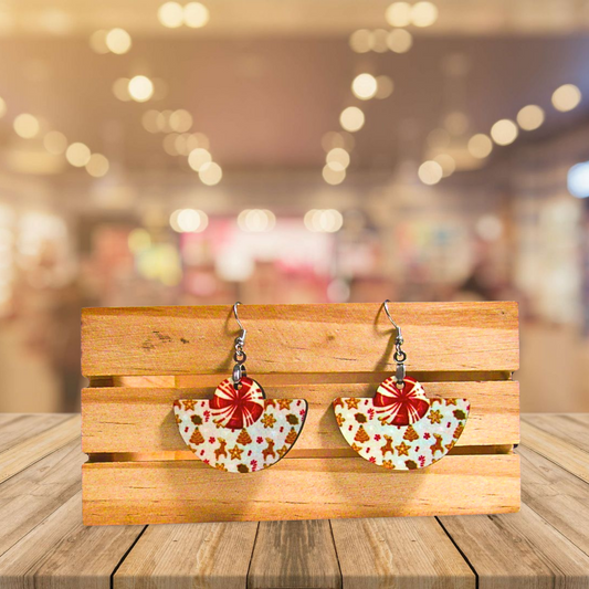 Boho Round Shaped Sublimated Earring