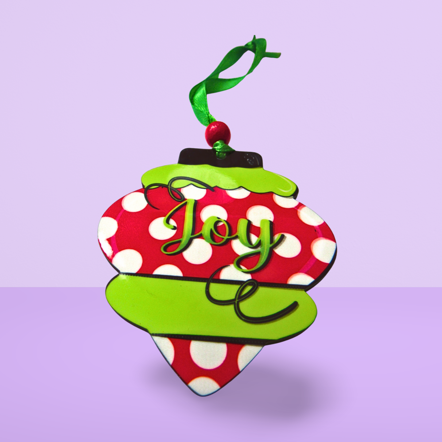 Vintage Bulb Shaped Sublimated Ornament MDF