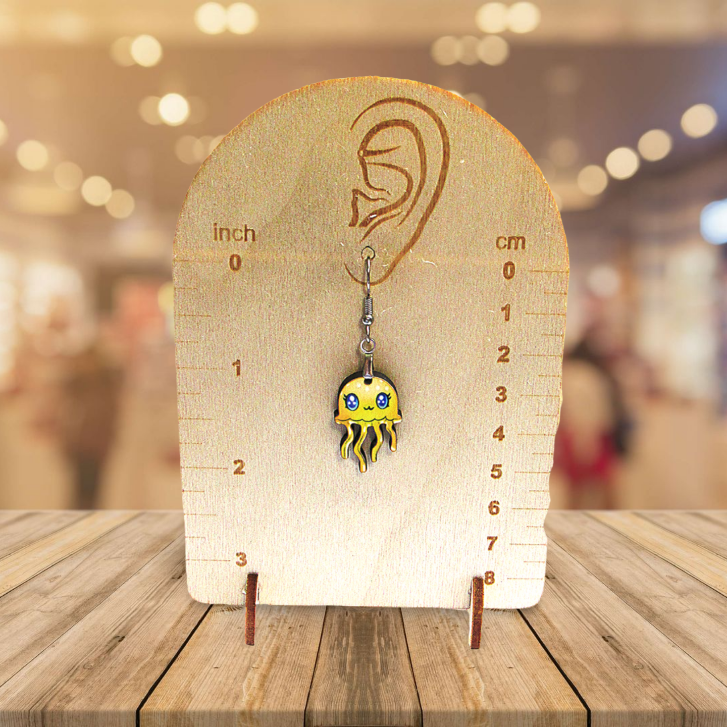 Jellyfish shaped Sublimated Earrings 1 inch