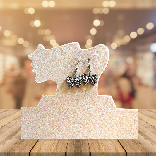 Bow Shaped Sublimated Earrings 1 inch