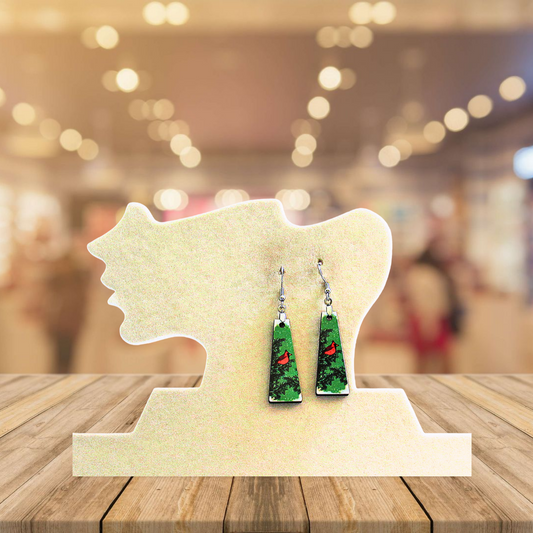 Modern Bar Shaped Sublimated Earring