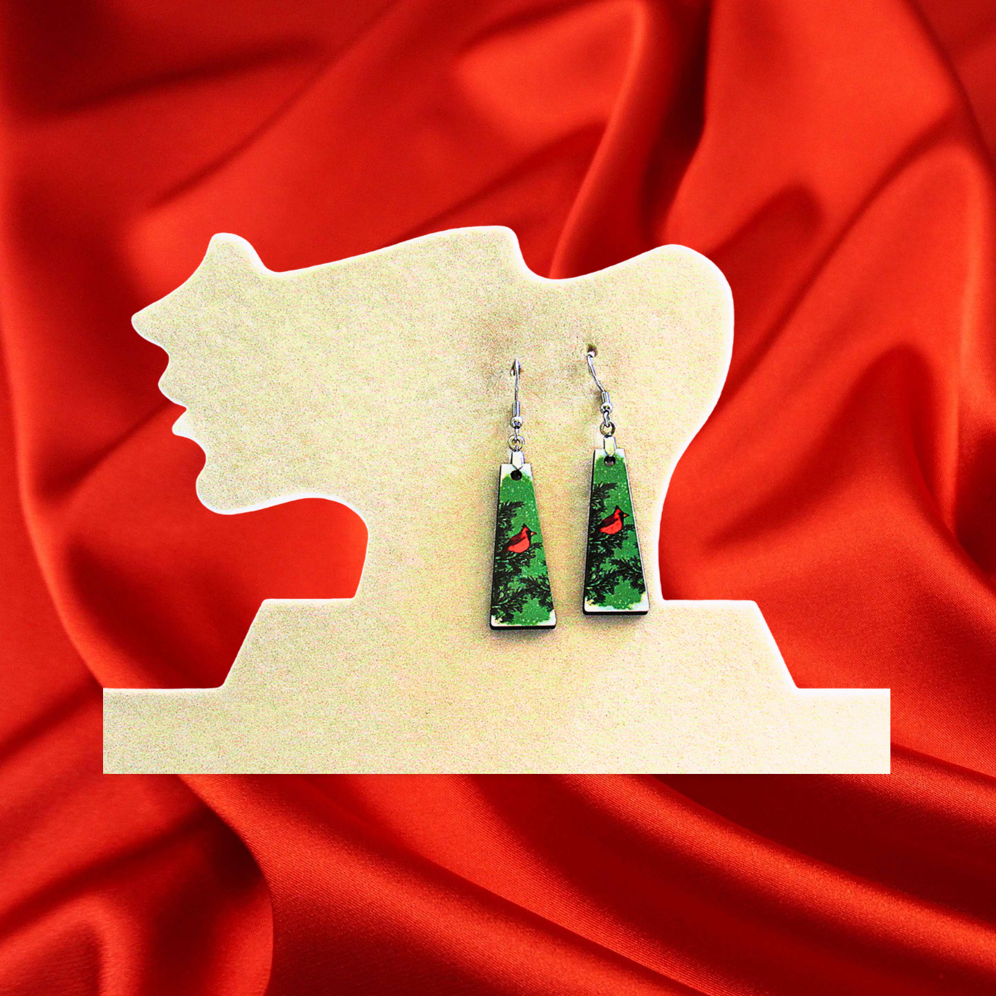 Modern Bar Shaped Sublimated Earring