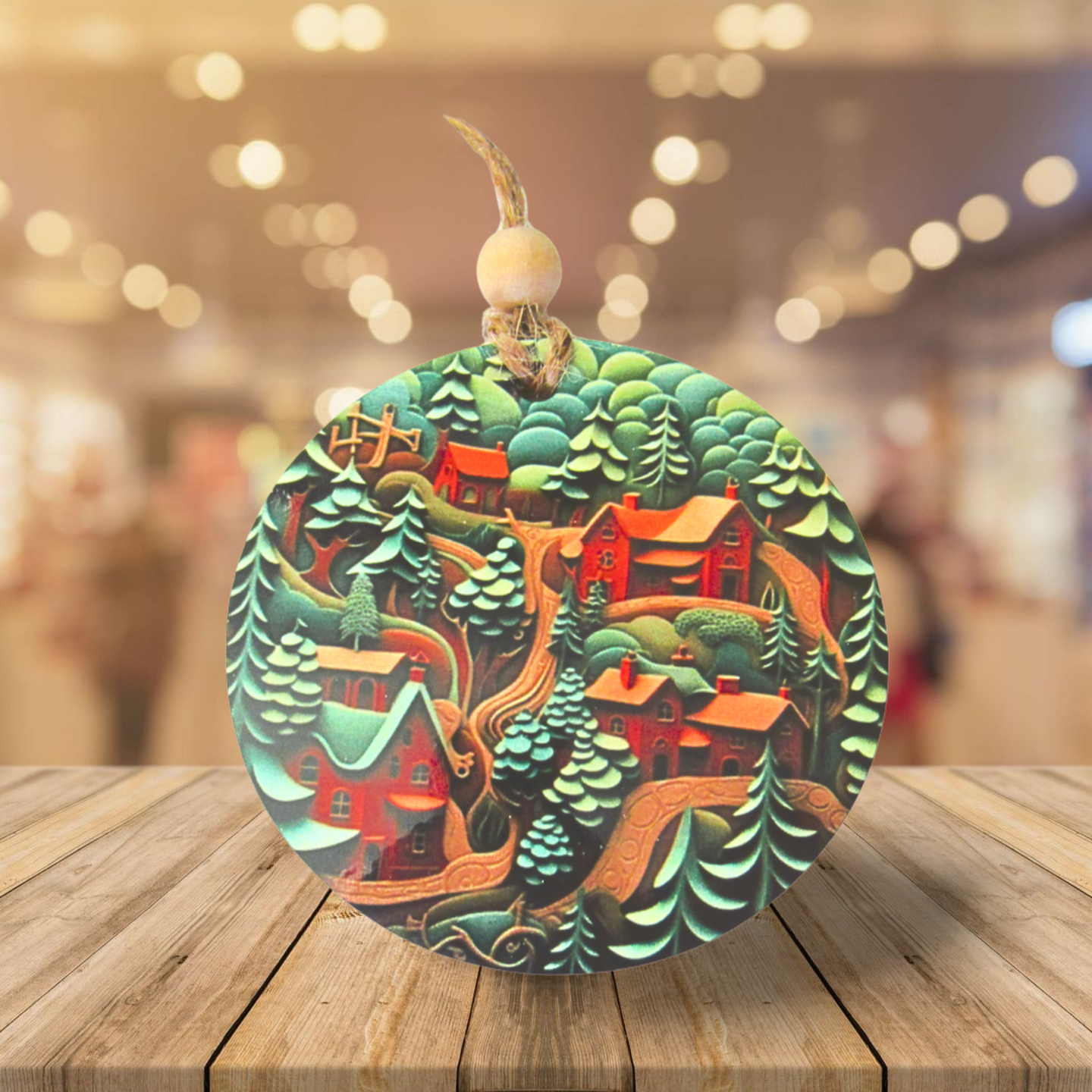 Round Shaped Sublimated Ornament