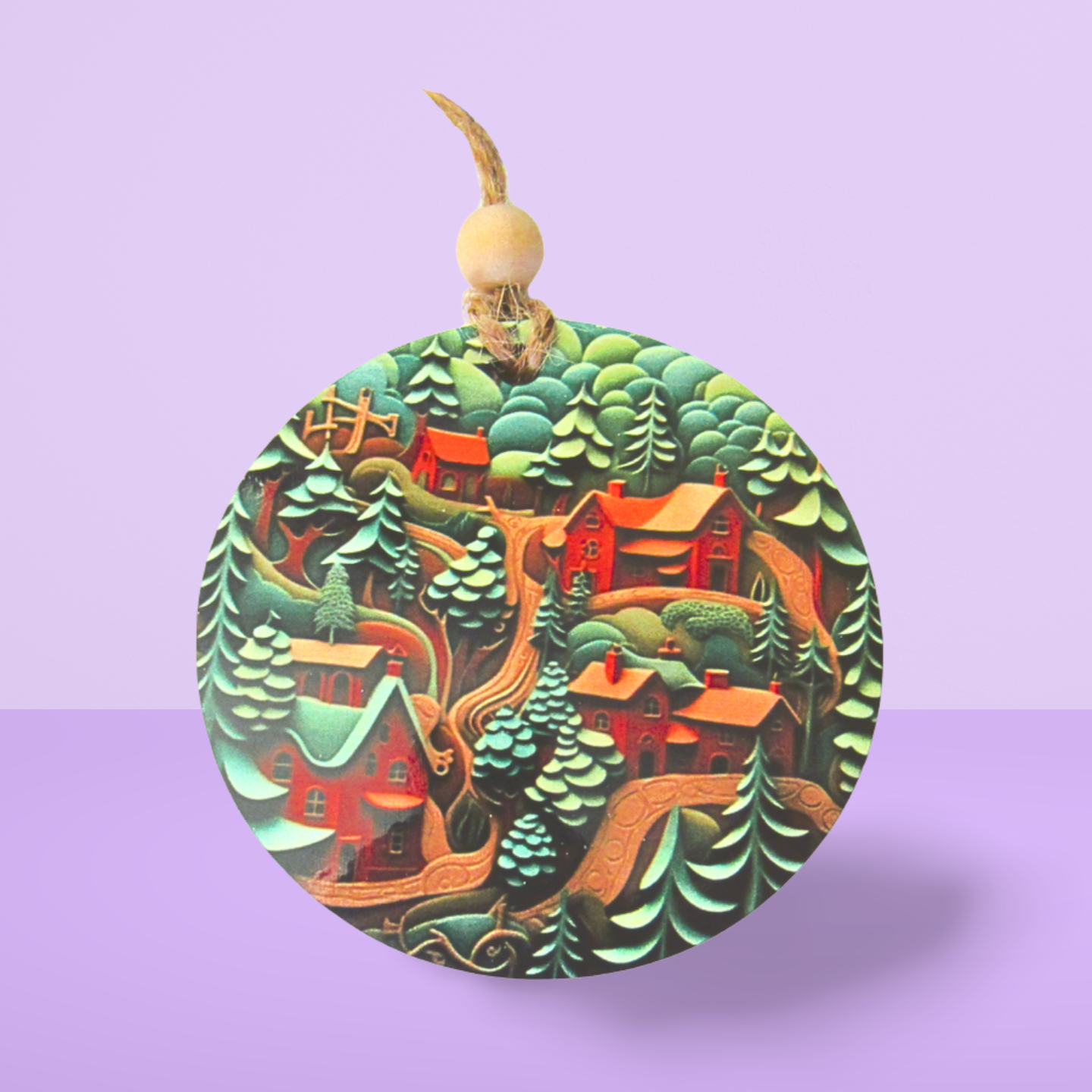 Round Shaped Sublimated Ornament