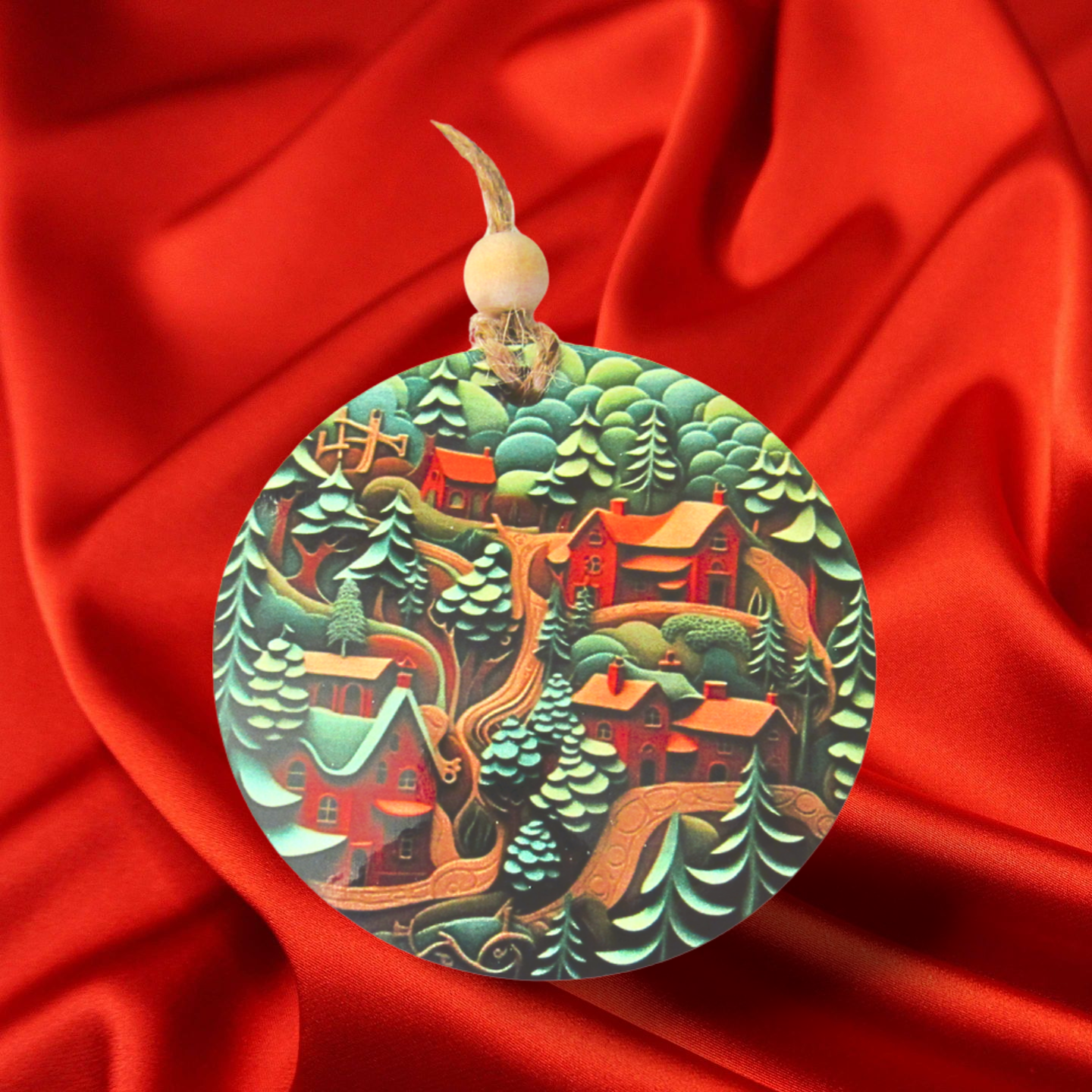 Round Shaped Sublimated Ornament