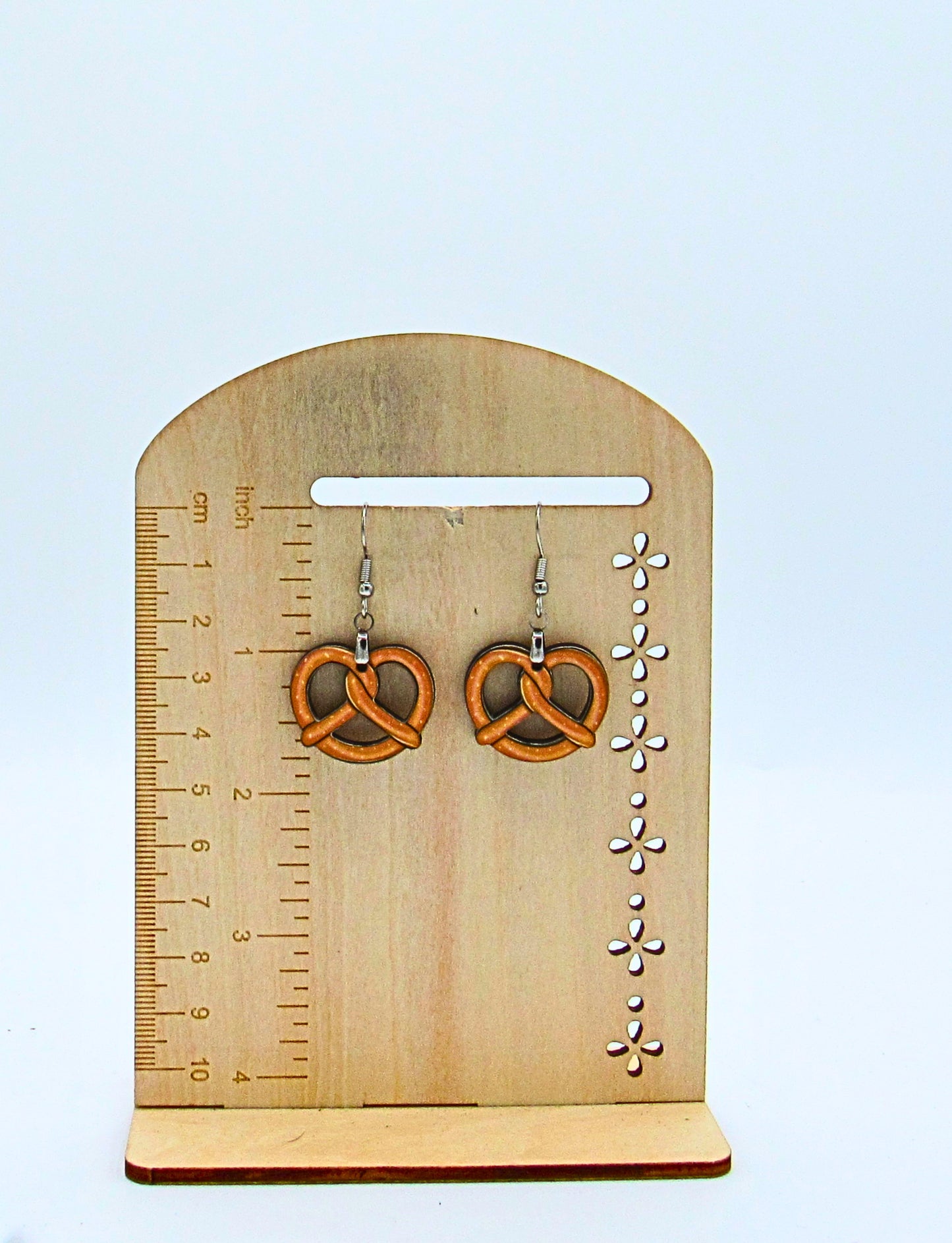 MDF-Pretzel Shaped Sublimated Earrings 1 inch