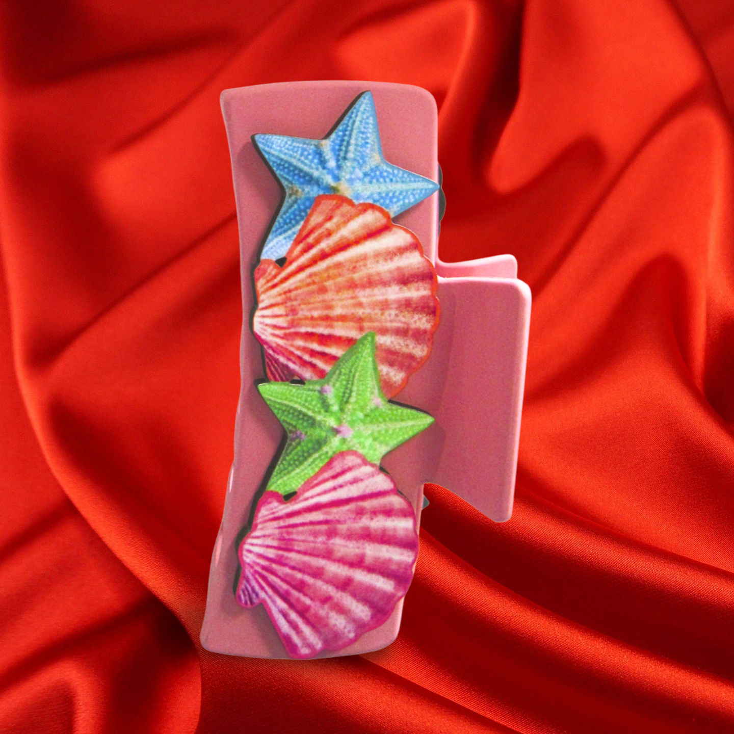Shell Shaped Sublimated Hairclip