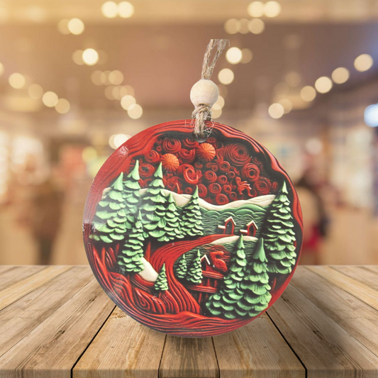 Round Shaped Sublimated Ornament