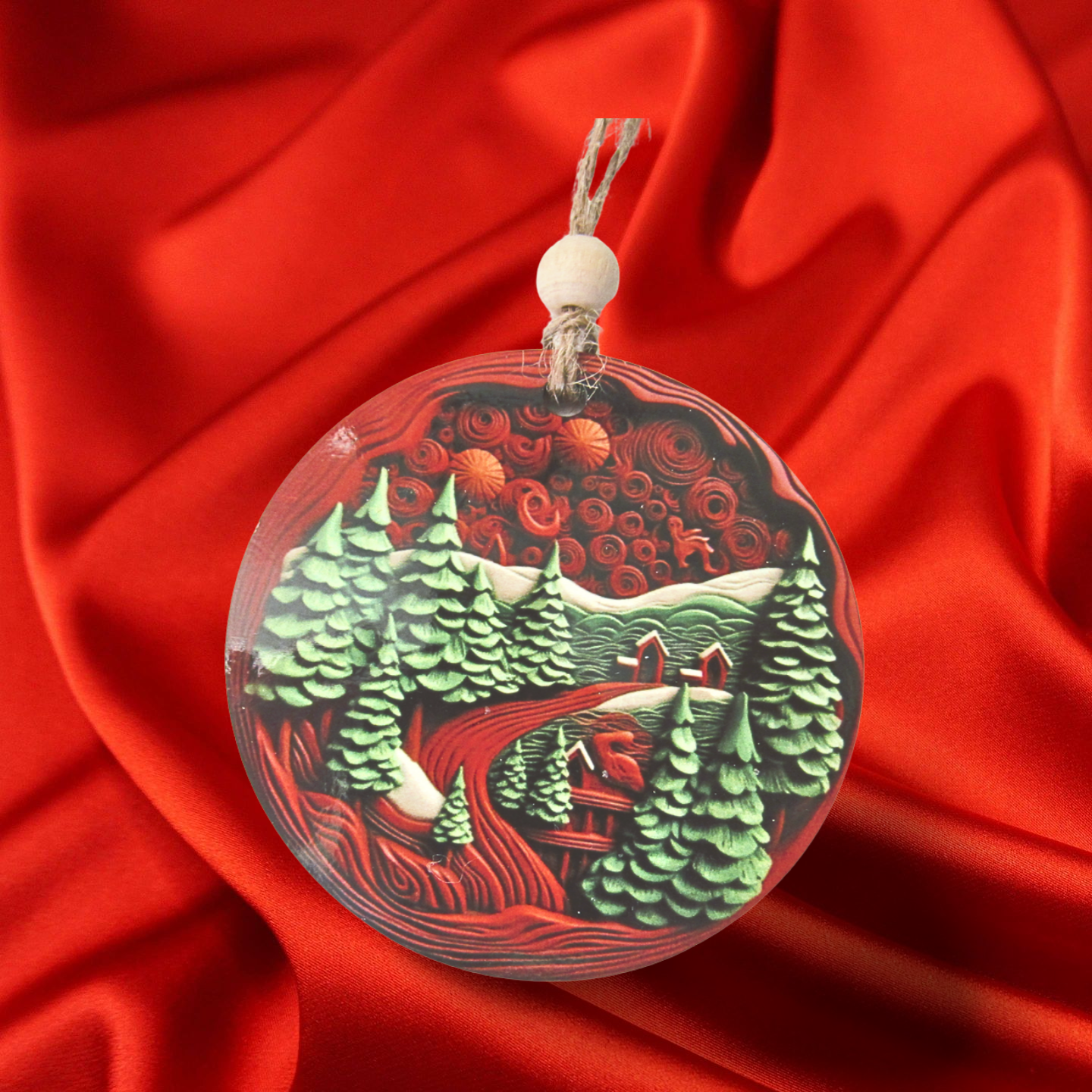 Round Shaped Sublimated Ornament