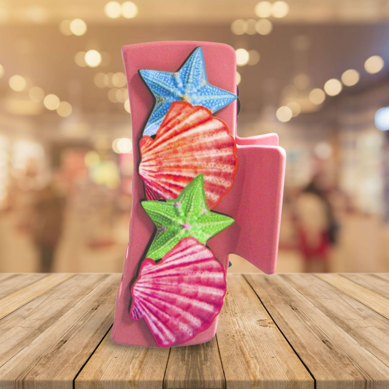 Shell Shaped Sublimated Hairclip