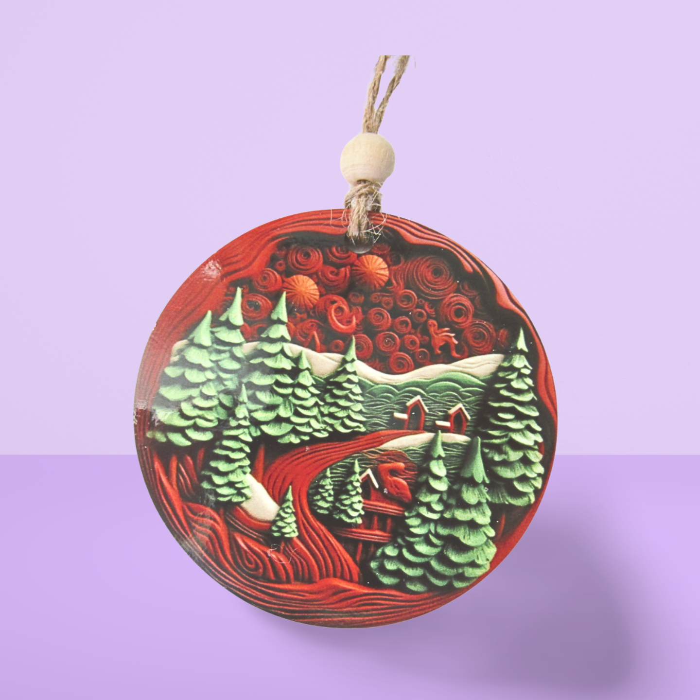 Round Shaped Sublimated Ornament